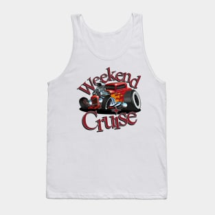 Weekend Cruise - Hot Rod Car Tank Top